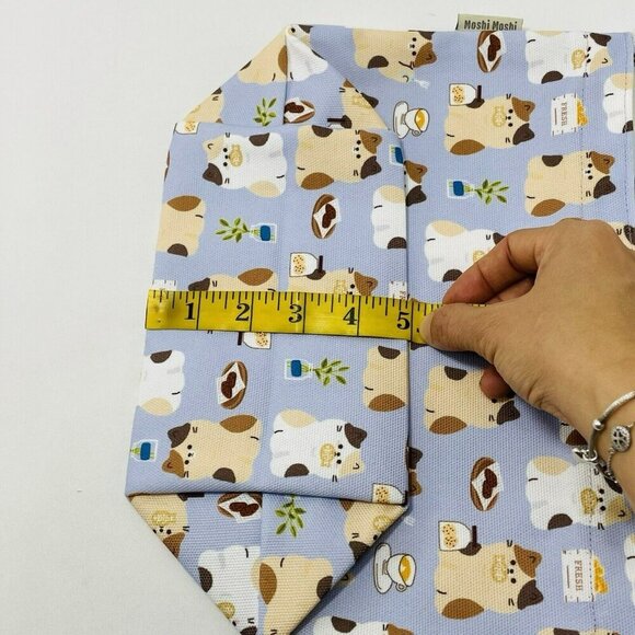 Moshi Tote Bag Purse Shopping Foldable Cat Kitten Pattern Zip Everyday Casual - Picture 8 of 12